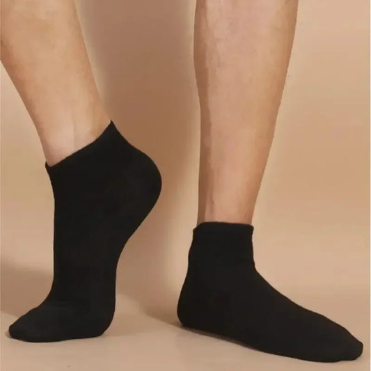 10/20/30/40/50 Pairs Of Breathable Deodorant Men's Low Cut Ankle Socks - Sweat Wicking And Comfortable Summer Wear