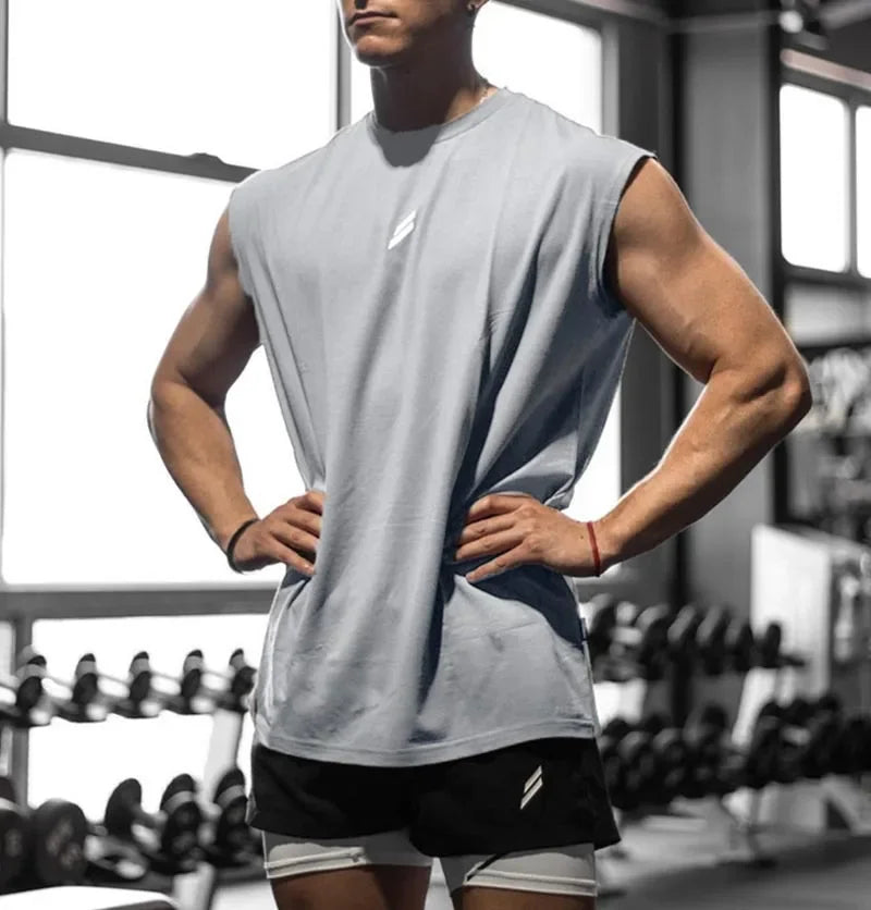Sleeveless Quick-drying Fitness/Bodybuilding Shirt For Men