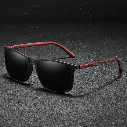 TR90 Eyewear UV400 Luxury Vintage Square Polarized Sunglasses