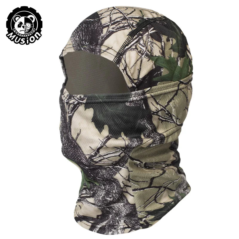 MusionTactical Balaclava Full Face Mask Quick-dryHiking Cycling Camping Hunting AirsoftHood Cap Bike Head Cover Summer Men Women