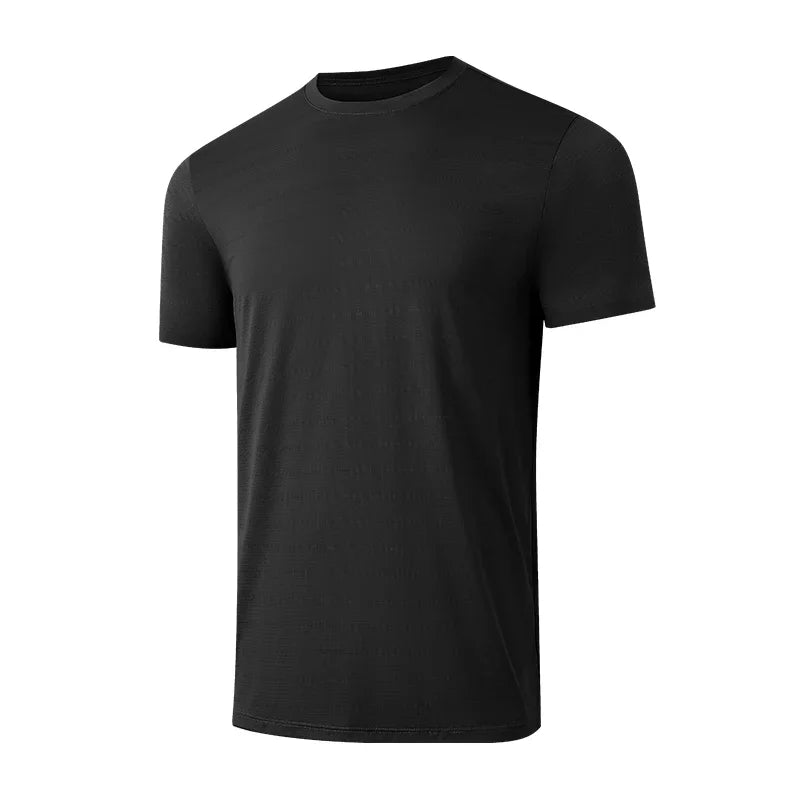 2025 popular men's top, cool and breathable, high elastic quick drying