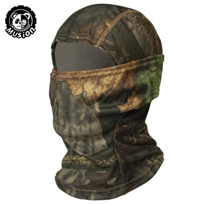 MusionTactical Balaclava Full Face Mask Quick-dryHiking Cycling Camping Hunting AirsoftHood Cap Bike Head Cover Summer Men Women