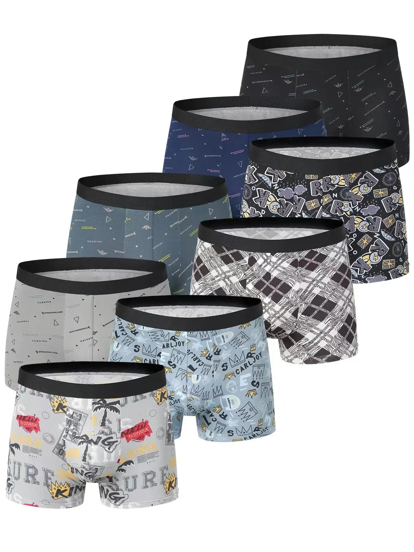 4 Pack Boxer Underwear / Swimming Trunks
