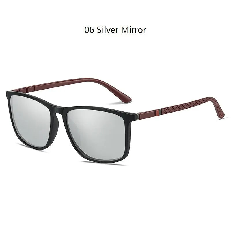 TR90 Eyewear UV400 Luxury Vintage Square Polarized Sunglasses