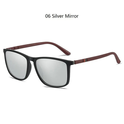 TR90 Eyewear UV400 Luxury Vintage Square Polarized Sunglasses