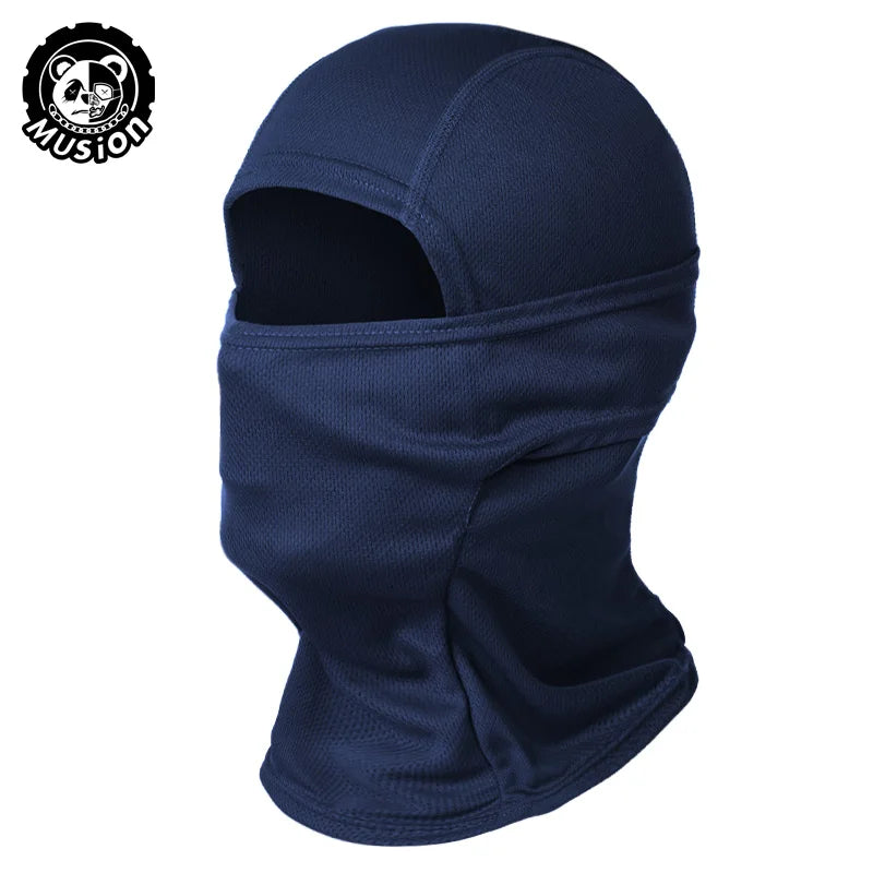 MusionTactical Balaclava Full Face Mask Quick-dryHiking Cycling Camping Hunting AirsoftHood Cap Bike Head Cover Summer Men Women