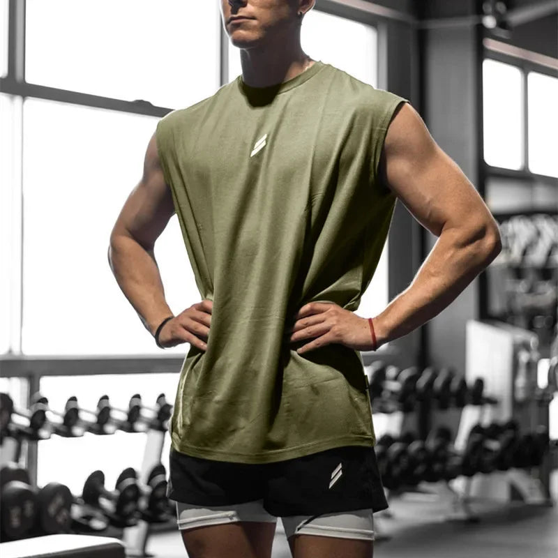 Sleeveless Quick-drying Fitness/Bodybuilding Shirt For Men