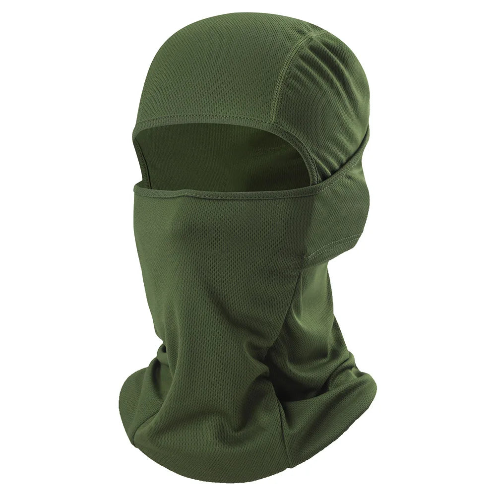 MusionTactical Balaclava Full Face Mask Quick-dryHiking Cycling Camping Hunting AirsoftHood Cap Bike Head Cover Summer Men Women