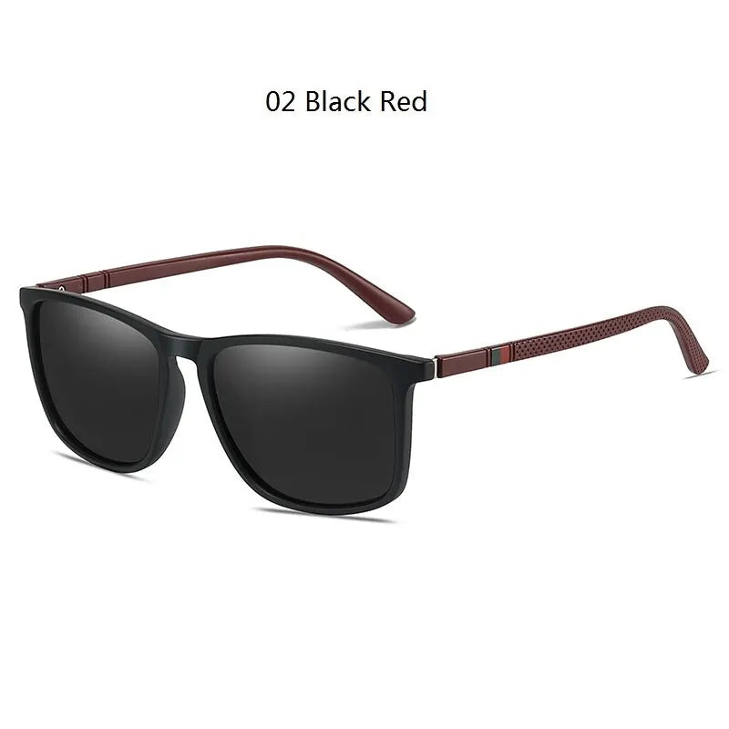 TR90 Eyewear UV400 Luxury Vintage Square Polarized Sunglasses