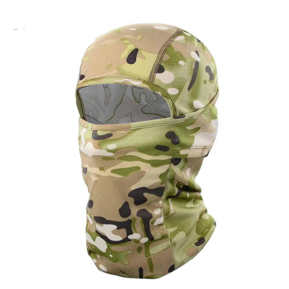 MusionTactical Balaclava Full Face Mask Quick-dryHiking Cycling Camping Hunting AirsoftHood Cap Bike Head Cover Summer Men Women