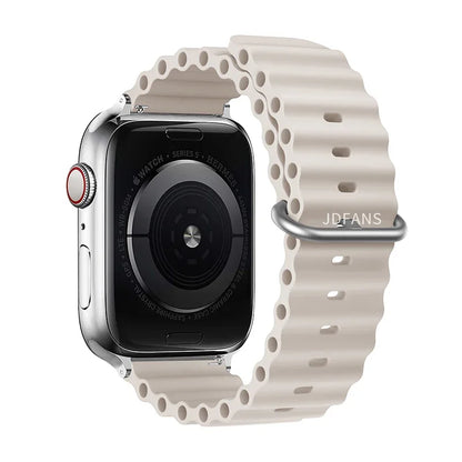Ocean strap For Apple Watch Ultra 2 Band 49mm 10 9 8 7 45mm 41mm Silicone Bracelet Wristband iWatch 6 5 4 3 SE 44mm 40 42mm band