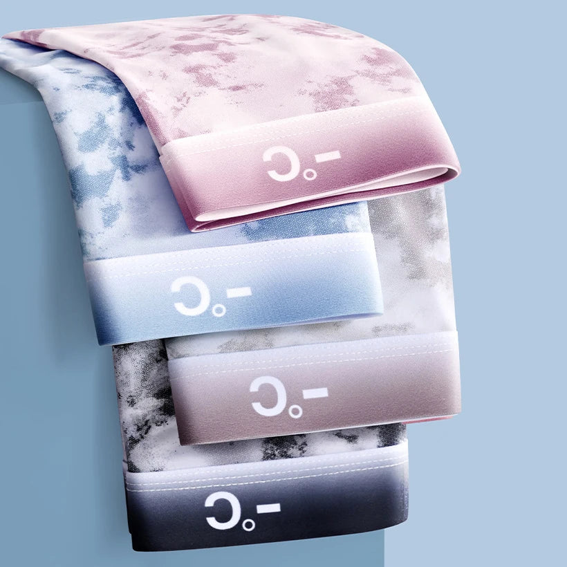 4pcs Boxer Shorts Men's Ice Silk Underwear Cool Underpants Breathable Sexy Thin Panties U Convex Lingerie Wholesale Lots L-6XL