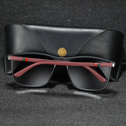TR90 Eyewear UV400 Luxury Vintage Square Polarized Sunglasses