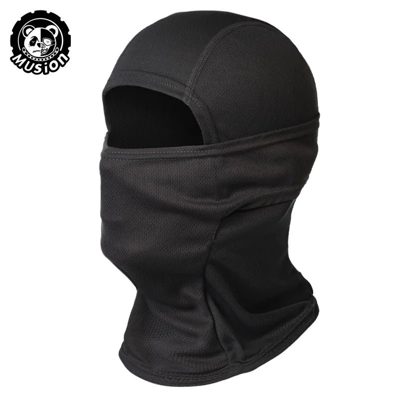MusionTactical Balaclava Full Face Mask Quick-dryHiking Cycling Camping Hunting AirsoftHood Cap Bike Head Cover Summer Men Women