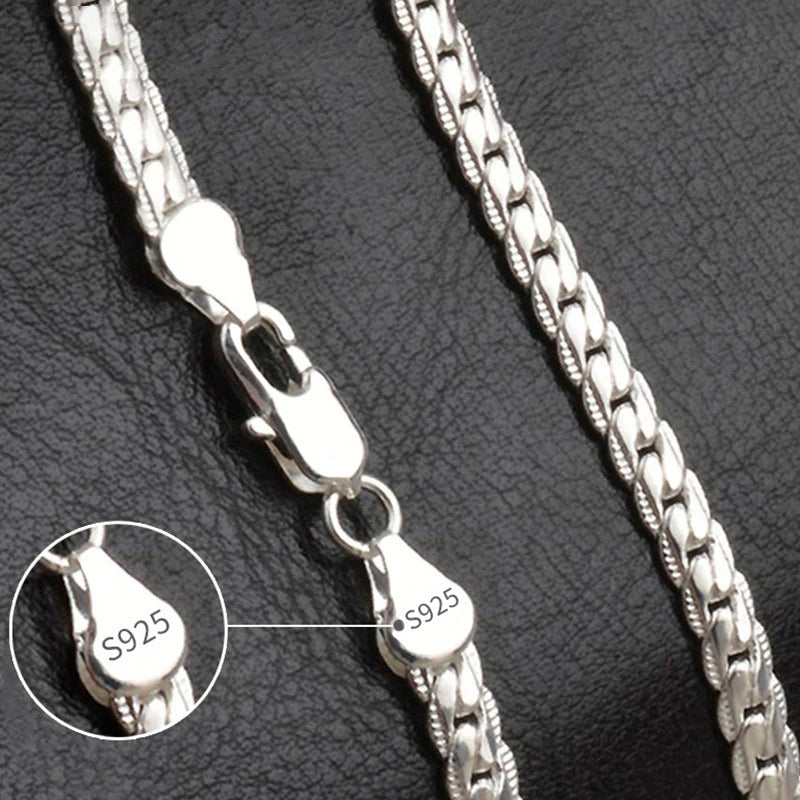 18K Gold/Silver Color 8/18/20/24 Inch Chain Jewelry For Men