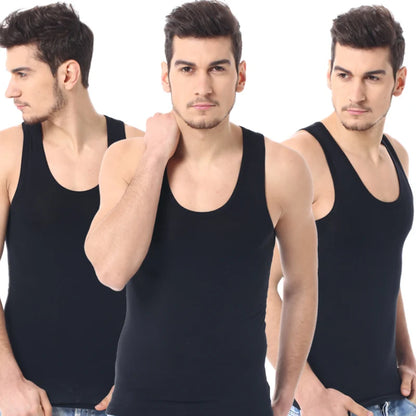 1-2-3 Pack Slim Fit Sleeveless Undershirt