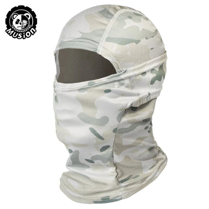 MusionTactical Balaclava Full Face Mask Quick-dryHiking Cycling Camping Hunting AirsoftHood Cap Bike Head Cover Summer Men Women