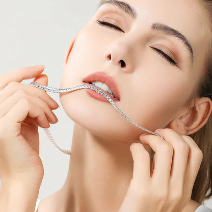 18K Gold/Silver Color 8/18/20/24 Inch Chain Jewelry For Men