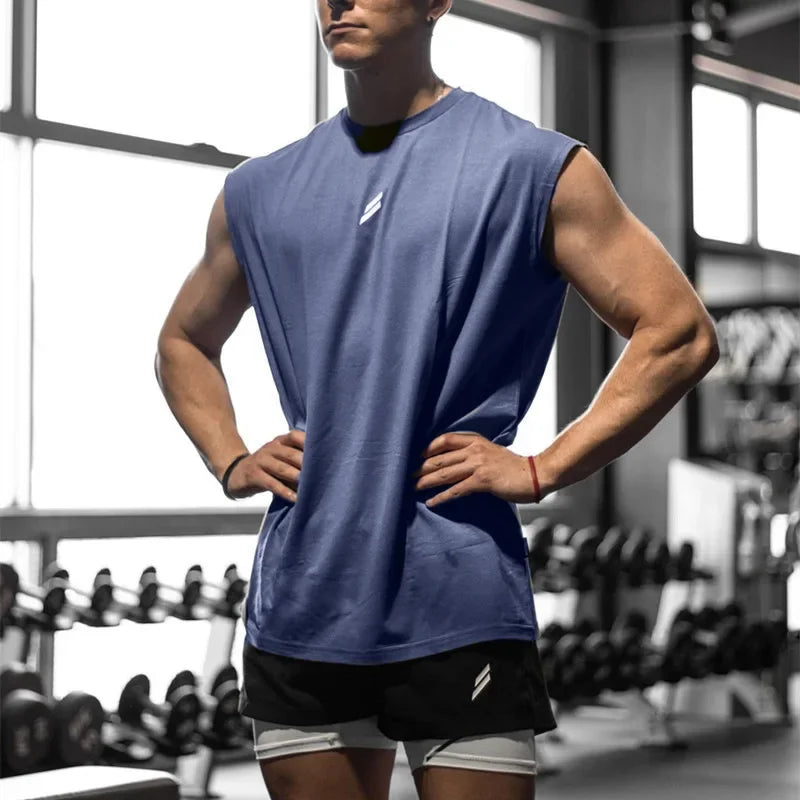 Sleeveless Quick-drying Fitness/Bodybuilding Shirt For Men
