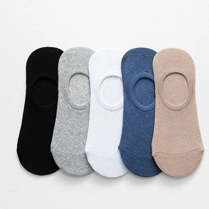 5pairs Men's Fashion Sports Socks, Striped Cotton Sweat Absorption Breathable Comfortable Ankle Socks