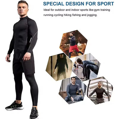 Men Compression Long Sleeve Sportswear