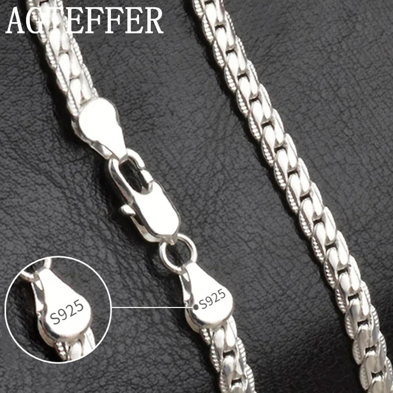 18K Gold/Silver Color 8/18/20/24 Inch Chain Jewelry For Men
