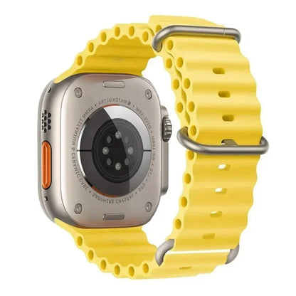 Ocean strap For Apple Watch Ultra 2 Band 49mm 10 9 8 7 45mm 41mm Silicone Bracelet Wristband iWatch 6 5 4 3 SE 44mm 40 42mm band