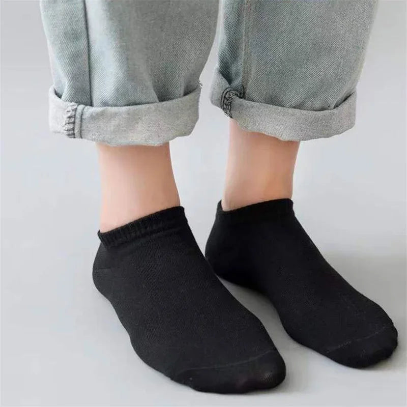 Unisex Breathable Lightweight Cotton Ankle Socks for Running Gym Daily Wear Comfortable No-Show Socks
