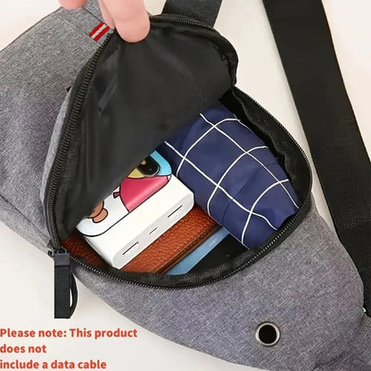 Neutral style, adjustable front pocket for both men and women, single shoulder Oxford cloth pocket bag