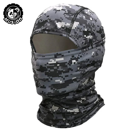 MusionTactical Balaclava Full Face Mask Quick-dryHiking Cycling Camping Hunting AirsoftHood Cap Bike Head Cover Summer Men Women