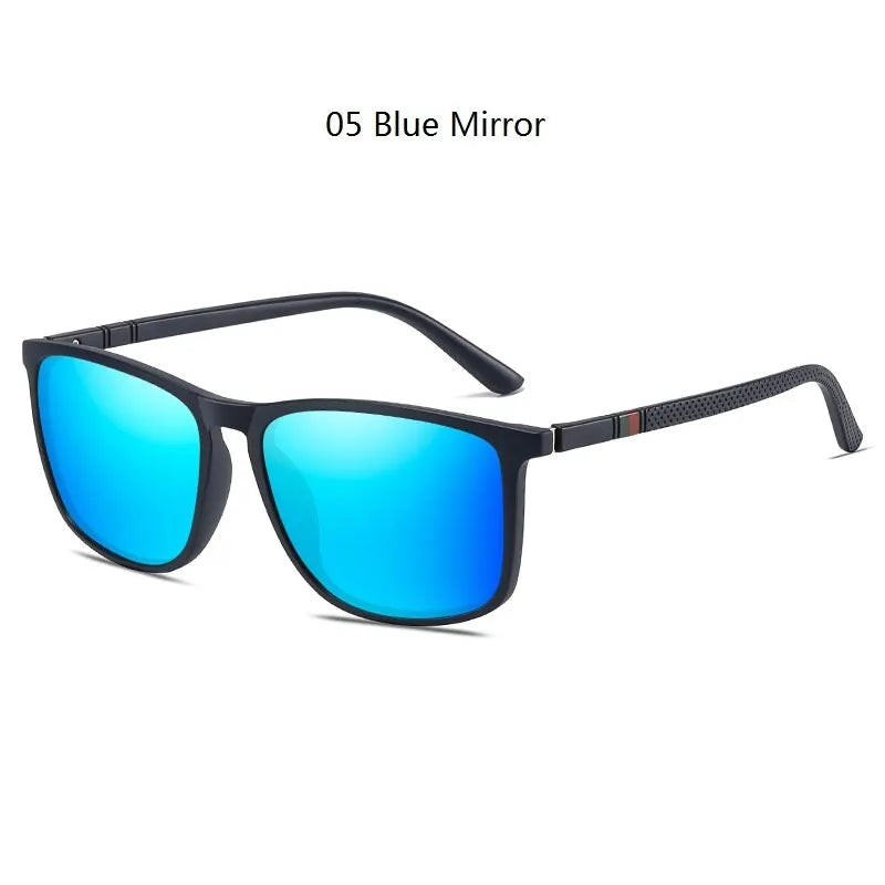 TR90 Eyewear UV400 Luxury Vintage Square Polarized Sunglasses